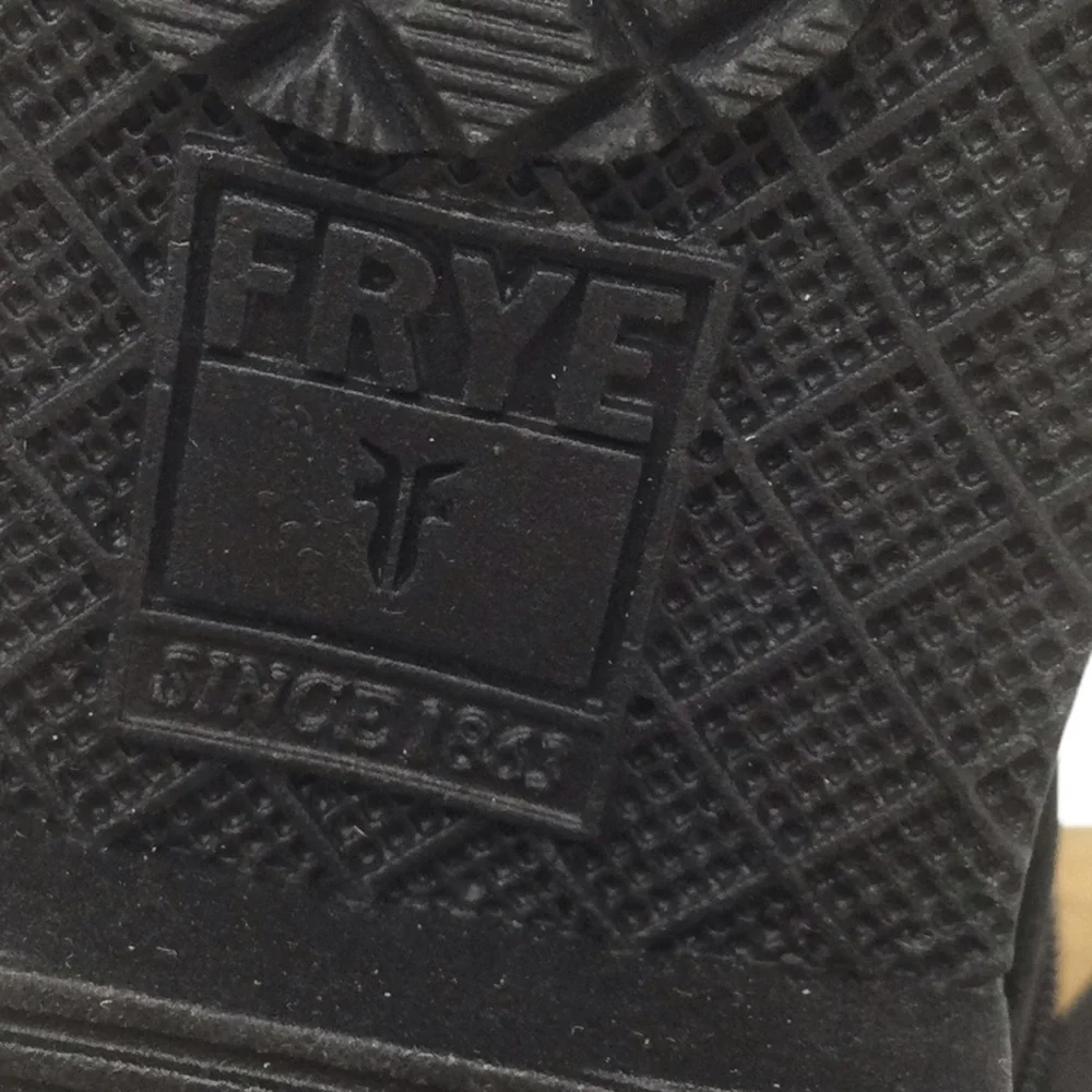Frye Unisex Moto Black Leather‎ Toddler Boots